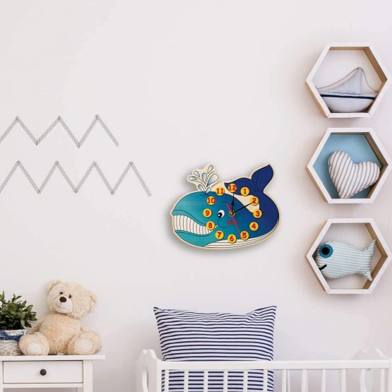 Dida - Kids' Room Clock - Whale - Image 3