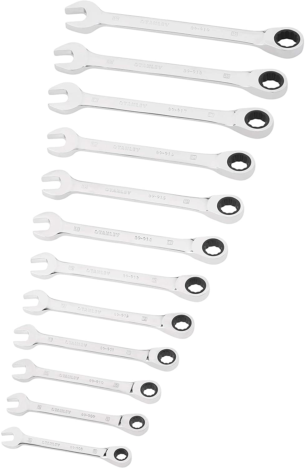 12 llaves de trinquete, Gray, 12 pièces - Image 2