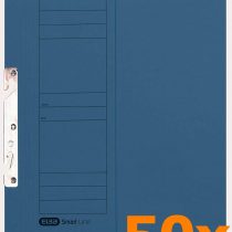 Elba 22451BL Attachable File Commercial Binding 250 g/sq. m Manila Cardboard for 200 DIN A4 Sheets, Half Front Cover, 50 Pieces, Blue Single Clip File with Commercial Binding Blue