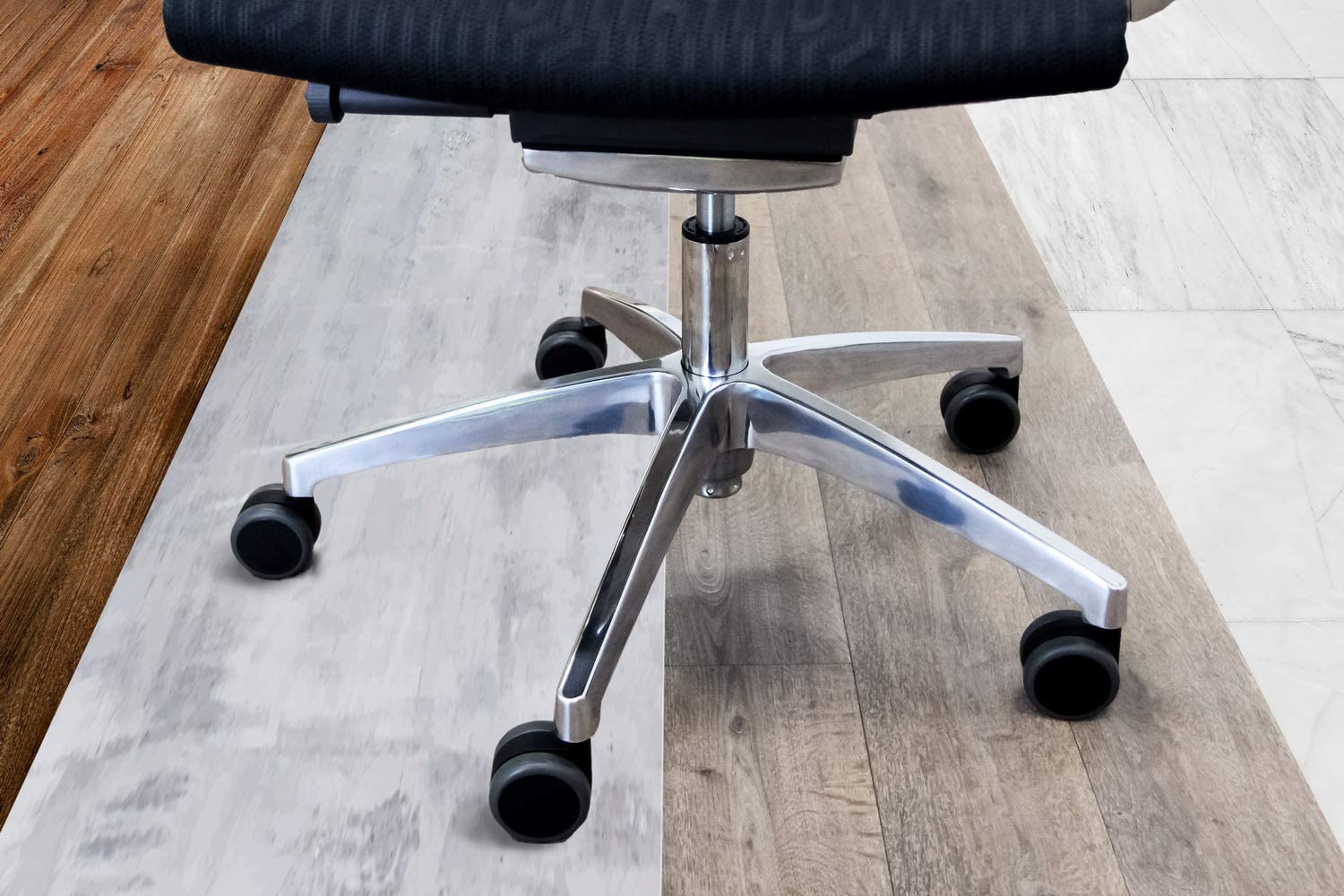 hjh OFFICE, 619000, Castors, Wheels for office executive chairs, ROLO, black - Image 3