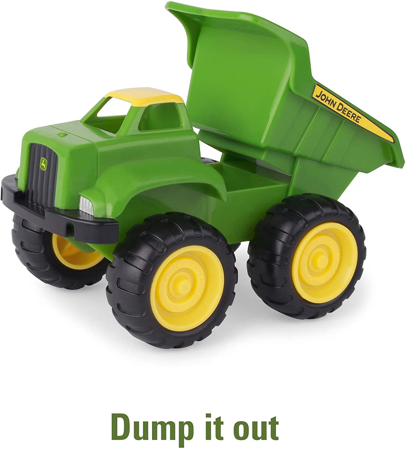 TOMY Games John Deere 6'' Dump Truck & Toy Tractor With Loader Construction Vehicle Set, Green, Farm - Image 2