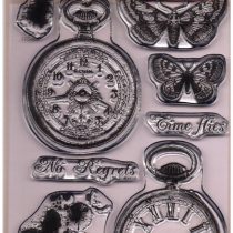 Francoise Collection Clear Magic Stamps - Vintage Pocket Watches
