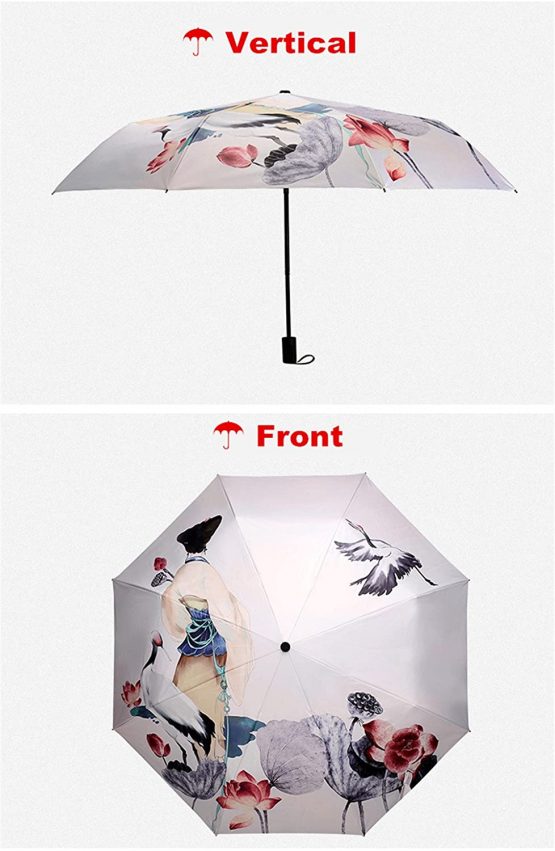 Maibar Sun Umbrella for Women UV Protection Umbrella Lady Folding Umbrellas Small Lightweight 210T 8 Bones Parasols - Image 3