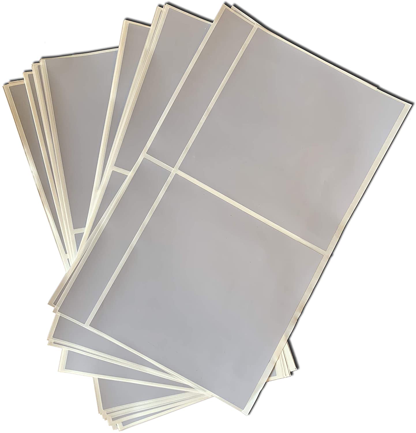 Tile Style Decals 50pc Grey Tile Stickers 6 x 6 inch Black Transfers