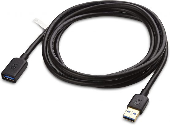 Cable Matters USB to USB Extension Cable 2m (USB 3 Extension Cable/USB 3 Extension Lead) in Black 2m - Image 2