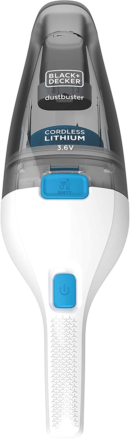 BLACK+DECKER dustbuster 3.6V Cordless Handheld Vacuum Cleaner, NVC115JL-QW, White, 325 ml - Image 2
