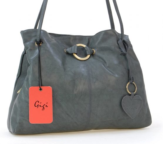 GIGI - Women's Leather Shoulder Bag - OTHELLO 4323 - Image 3