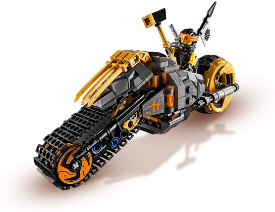 LEGO 70672 NINJAGO Cole’s Dirt Bike Ninja Motorbike with Caterpillar Tracks and 3 Minifigures, Adventure Toy for Kids - Image 4