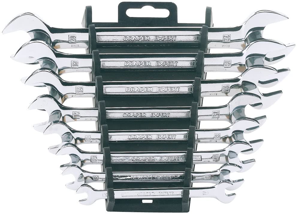 Draper Expert 64609 Open End Spannerset-8Pc.Metric , Blue