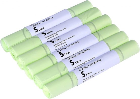 The Caddy Company Compostable Bin Liners 5 Litre, 150 Bags
