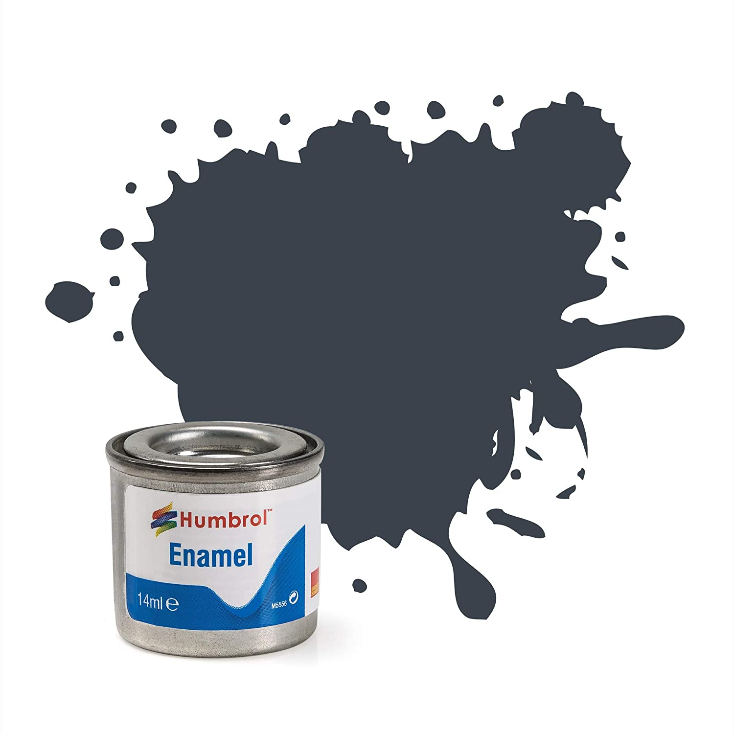 Humbrol Enamel Paint 14ML No 32 Dark Grey - Matt, Dark gray, 14 mililitros
