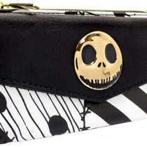 Nightmare Before Christmas Patchwork Black Coin & Card Clutch Purse