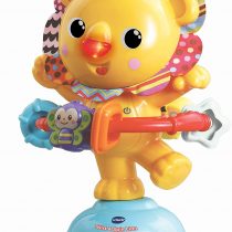 VTech Twist and Spin Lion, Baby Music Toy for Sensory Play, Educational Toys for Kids, Baby Interactive Toy with Lights and Songs, Musical Toy with Suction Cup, Suitable for Boys and Girls 6 Months +