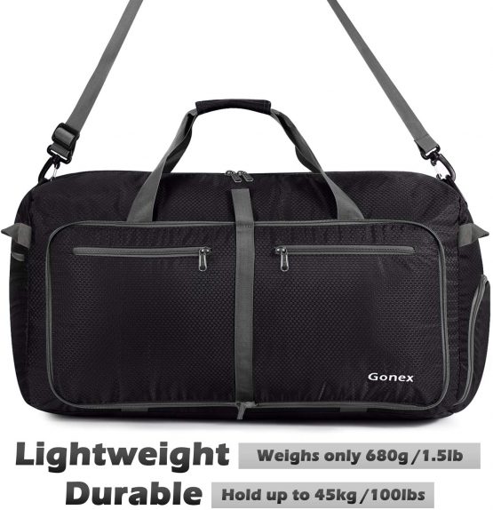 Gonex 100L Packable Travel Duffle Bag, Extra Large Luggage Duffel (Black) - Image 4