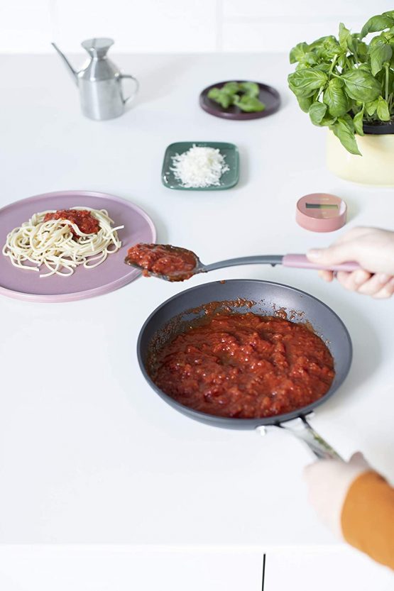 Brabantia 122743 Tasty+ Serving Spoon Plus Scraper, Grape Red - Image 4