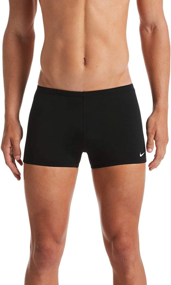 NIKE Square Leg Swimwear, Men, Black, L