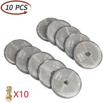 ETUKER 10 Pack Rear Reflector, Round Rear Reflectors Screw on Safety Reflective, Post Reflectors, Reflectors For Gate Posts for Caravan/Truck/Trailer/Boat/Motorcycle Fence Gate Posts(Yellow)