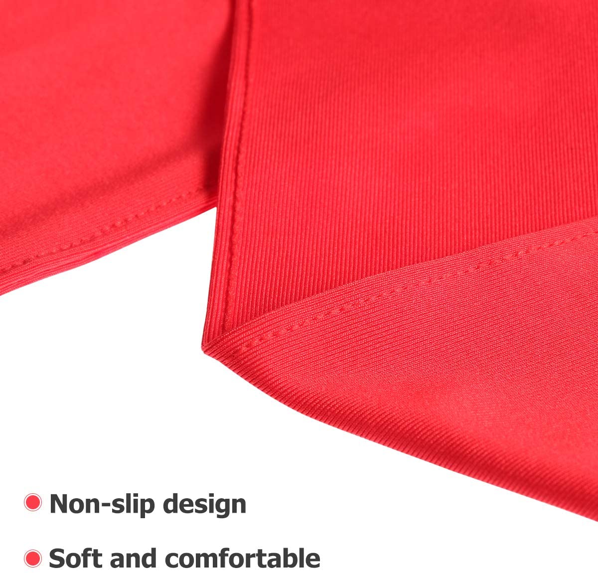 Frcolor Head Tie Sports Headband Tie Headband for Women and Men Sweatband Head Ties Ideal for Running Working Out Tennis Karate Athletics (Red) - Image 3