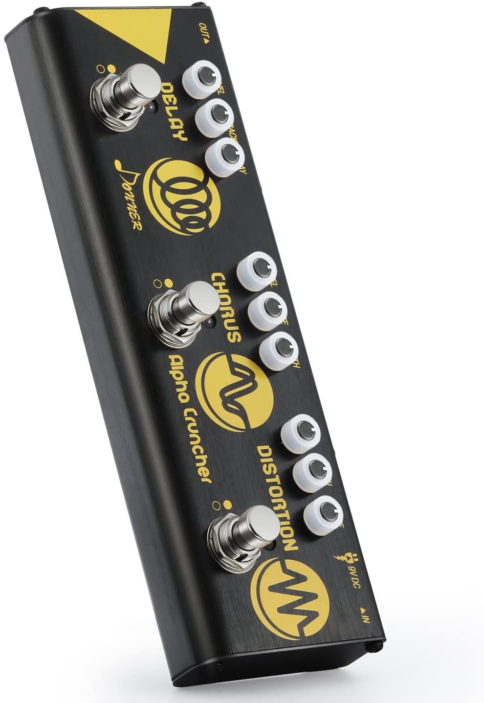 Donner Multi Guitar Effect Pedal Alpha Cruncher 3 Type Effects Delay Chorus Distortion Pedal with Adapter - Image 4