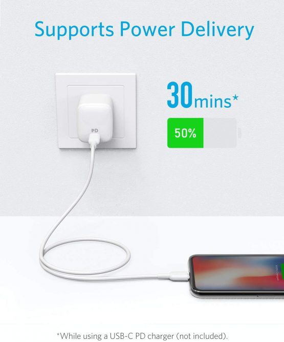 Anker USB C to Lightning Cable [6ft MFi Certified] PowerLine II for iPhone 13 13 Pro 12 Pro Max 12 11 X XS XR 8 Plus, AirPods Pro, Supports Power Delivery (Charger Not Included) (White) - Image 2