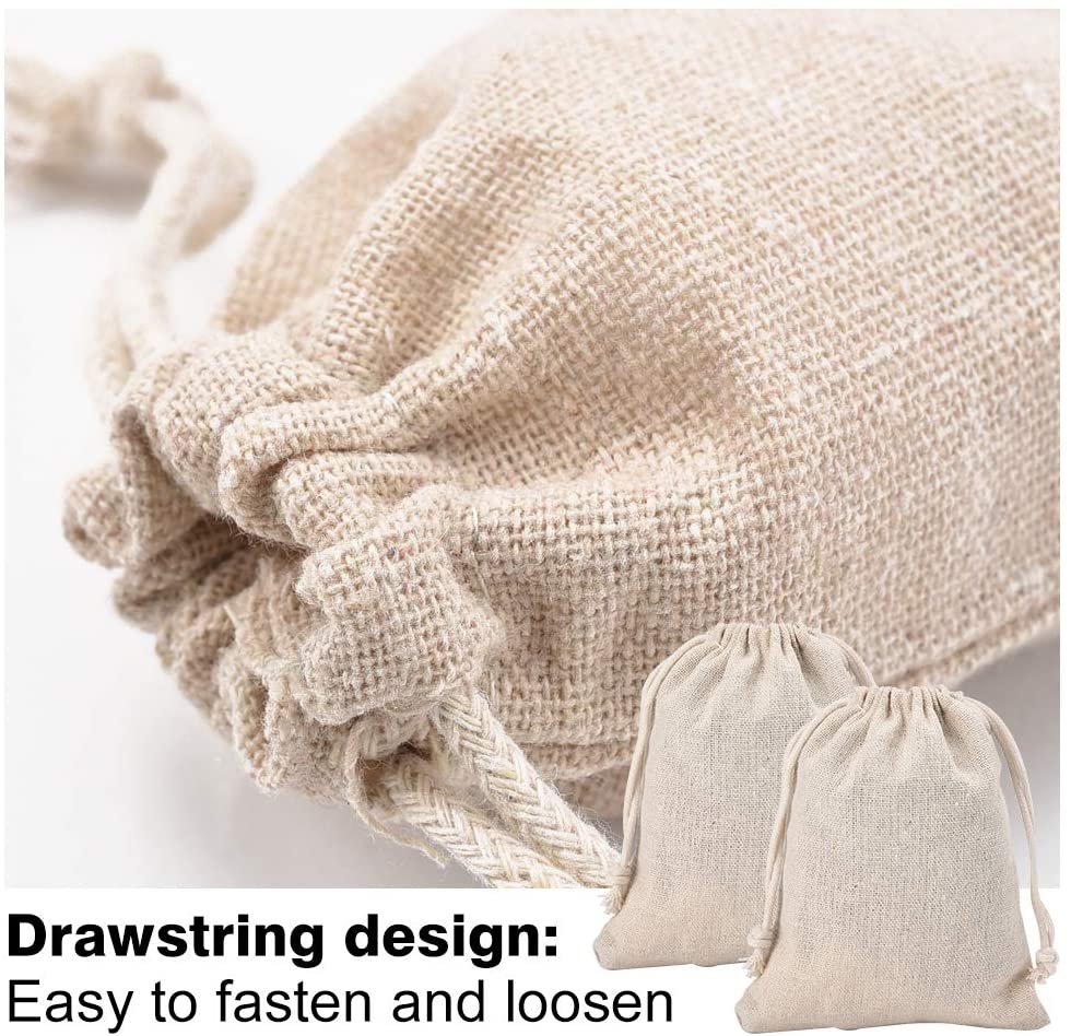 Irich 30 Pack Cotton Drawstring Bags (10 X 12cm/3.94 X 4.72 Inch) - Image 3