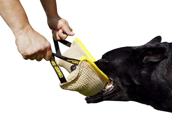 Dingo Jute Bite Tug With Two Extra Strong Handles For Tug Of War Play Dog Bite Training 10553
