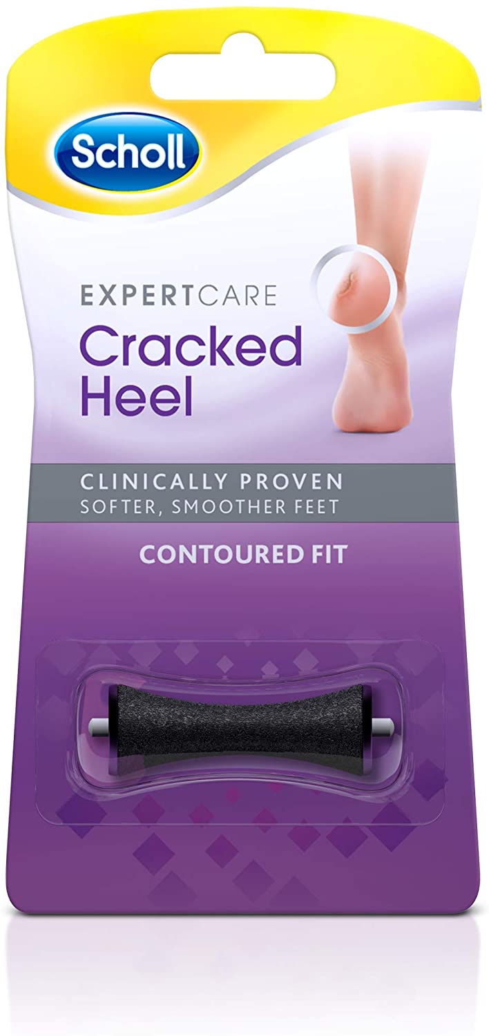 Scholl ExpertCare Cracked Heel Roller Head Refill - Use with Scholl Electronic Foot File and Pedi Systems - 1 Roller
