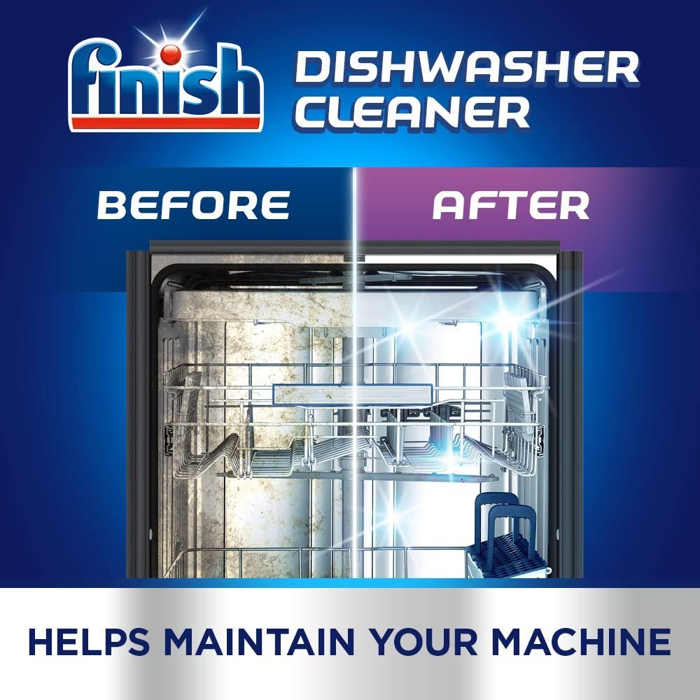 Finish, Dishwasher Cleaner, Fresh Scent, 500ml (250ml x 2 pck), Removes Grease and Limescale - Image 4