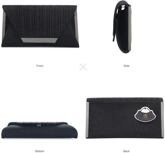 Evening Bags Ladies,Gold Women Clutch,Silver Evening Bag for Women Shining Evening Handbag for Women Girls Work - Image 3