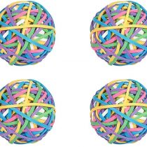 NBEADS 5 Rolls 600 Pcs Colorful Rubber Band Balls, Elastic Stretchable Bands for Hair, Arts and Crafts and Document Organizing