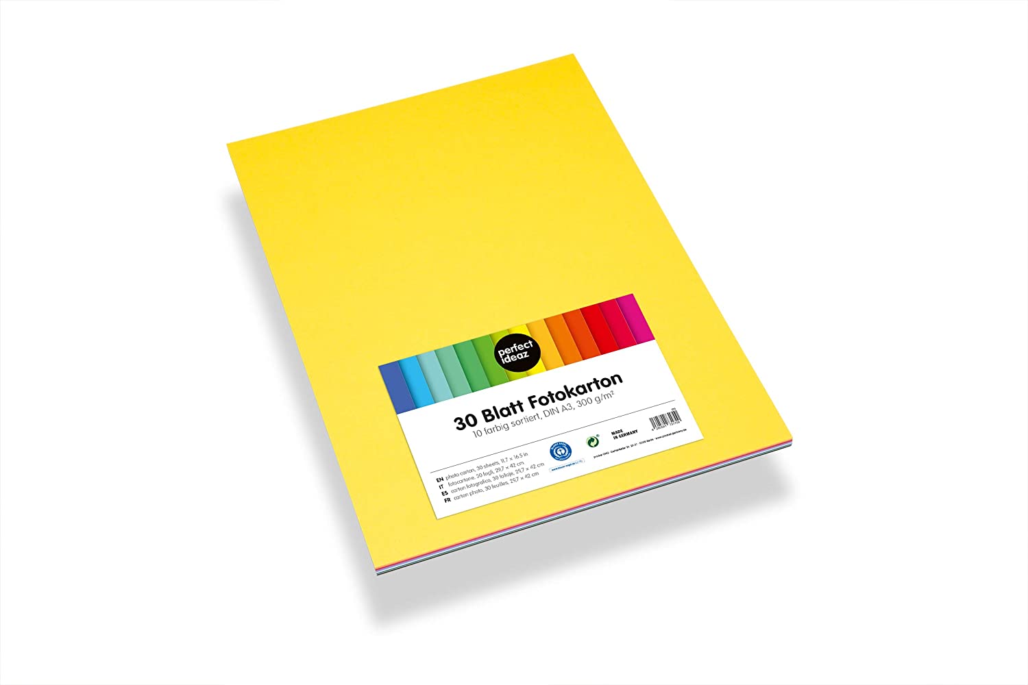 perfect ideaz 30 Sheets Coloured Art Paper, Card Stock, A3 Size