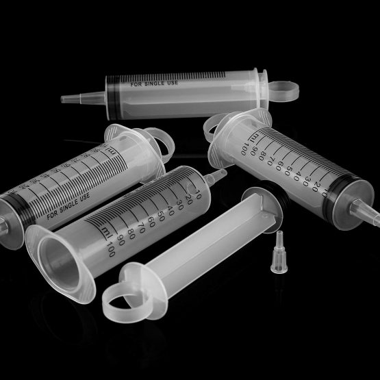 LUTER 4 Packs 100ml Syringes, Plastic Syringe Sterile with No Needle for Scientific Labs Experiment, Dispensing, Measuring, Watering - Image 4