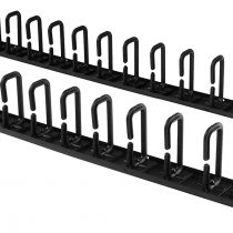StarTech Vertical 0U Server Rack Cable Management w/ D-Ring Hooks - 40U Network Rack Cord Manager Panels - 2x 3ft Wire Organizers (CMVER40UD)