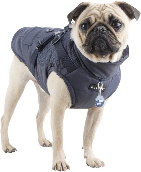 Puppia Wilkes Winter Fleece Vest, X-Large, Navy - Image 3