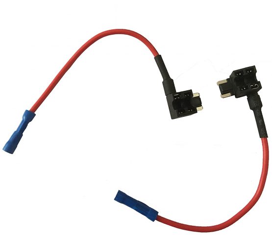 KOLACEN Automotive Car Truck 2 Pieces 16 Gauge Add-a-circuit Fuse TAP Adapter for Low-profile Mini Blade Type Fuse + 8 Pieces Low Profile Mini Fuse 5Apm 7.5Apm 10Apm 15Apm - Image 3