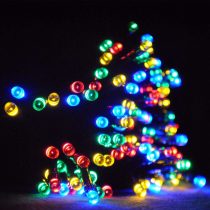 JnDee Safe Voltage Mains Powered 20M 72Feet + 10M Cable Fully Waterproof Christmas Fairy Lights 200 LED Multi Colour(Red, Green, Blue and Yellow) with 8 Light Effects Functions