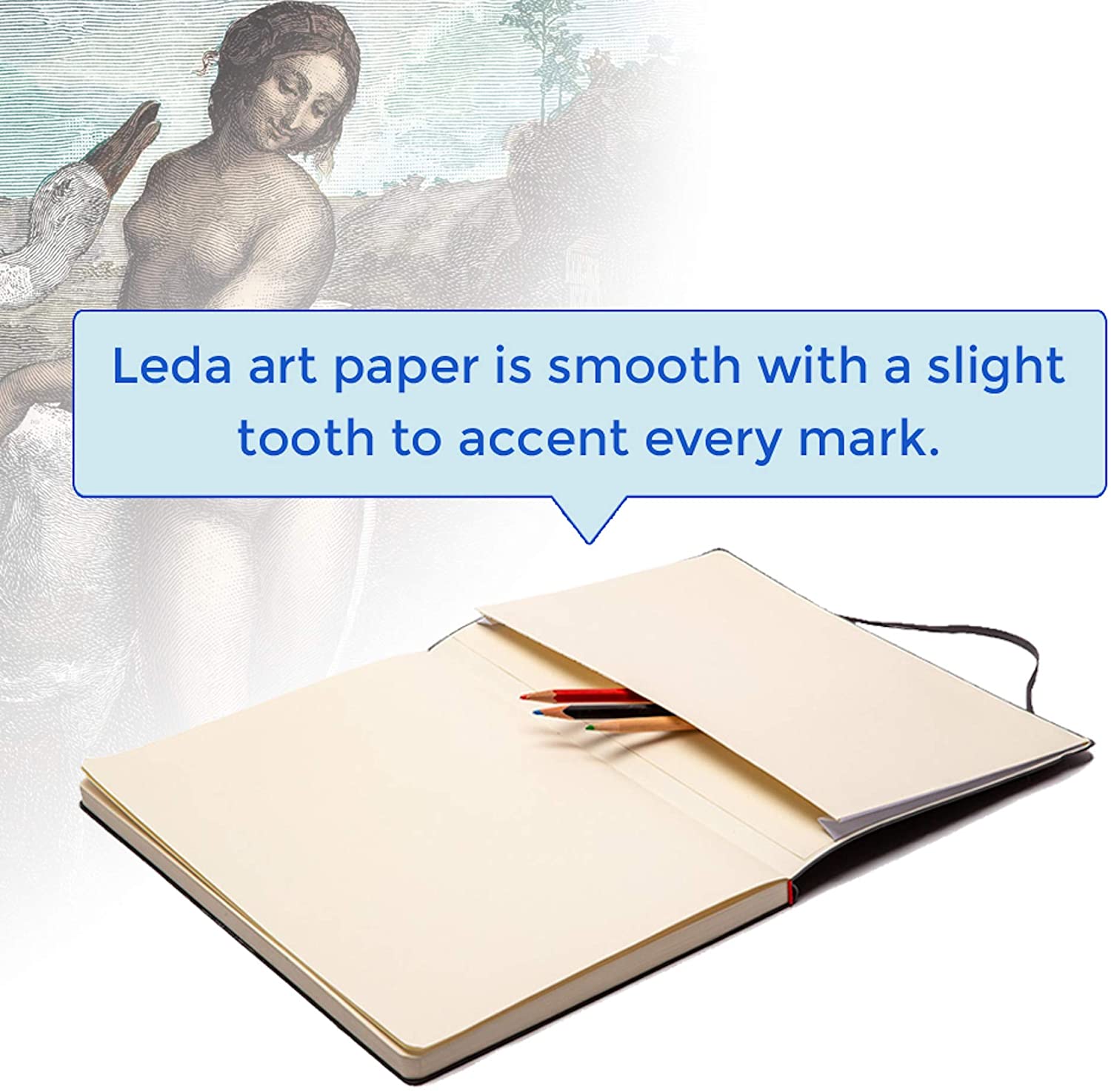 Leda Art Supply Perfect Premium A5 Sketch Book Medium 21 x 14.5 cm 160 Tear for 