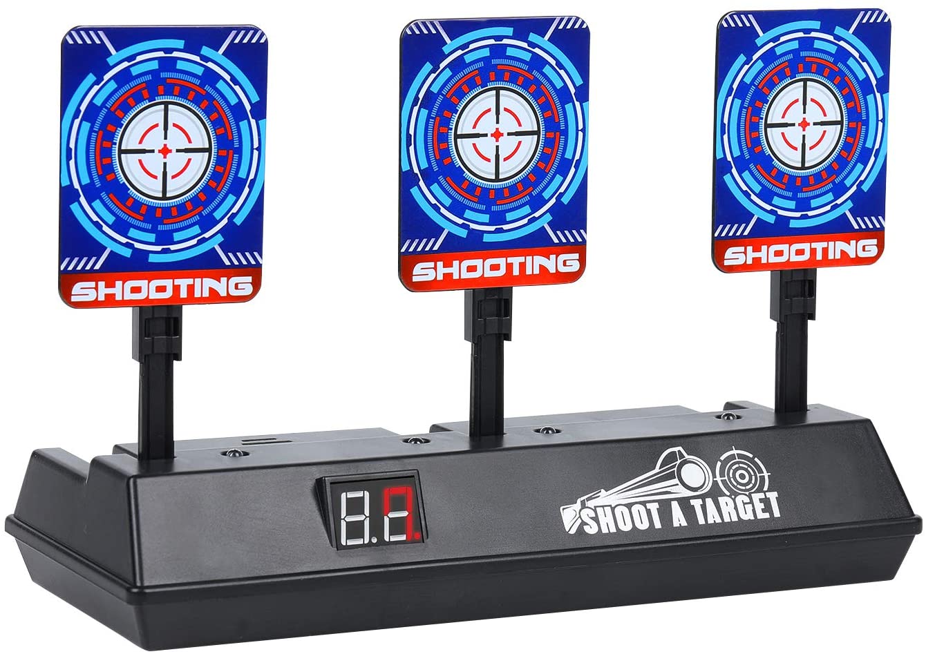 EKKONG Digital Target for Toy Gun, Auto Reset Shooting Target ...