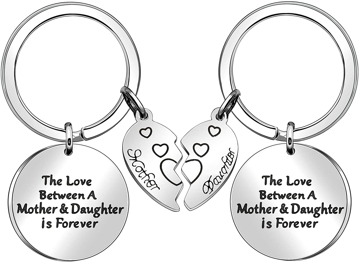Mum Gifts Daughter Gifts, Mother Daughter Keyrings Gifts Christmas Birthday Thanksgiving Mother's Day Gifts