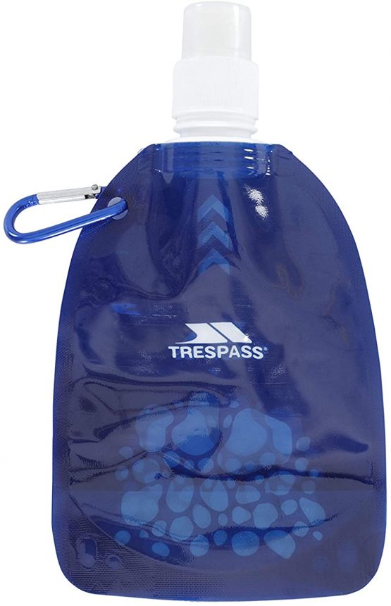 Trespass Hydromini, Blue, ONE SIZE, Collapsable Water Bottle 350ml with Bite Valve, One Size, Blue - Image 2