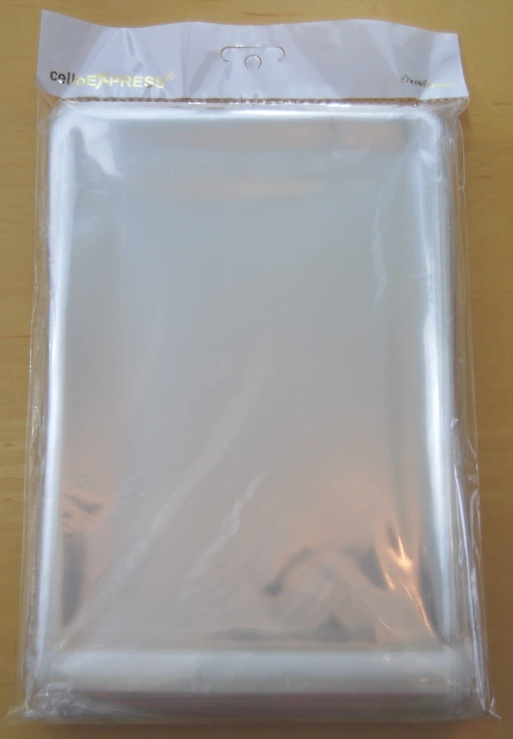 celloexpress 5 x 7 Cellophane Greeting Card Display Bags 30 Micron Self Seal - 138mm x 185mm + 30mm Flap - Pack of 250 - Image 4