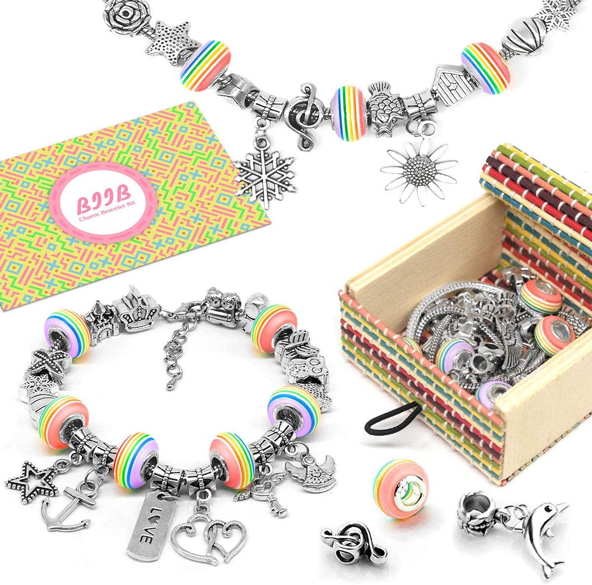 BIIB Unicorn Gifts for Girls Bracelet Jewellery Making Kit