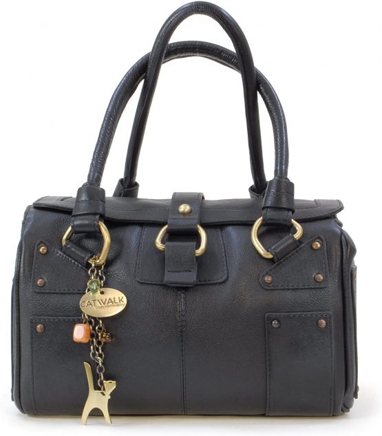 Catwalk Collection Handbags - Women's Leather Top Handle/Shoulder Bag - CLAUDIA