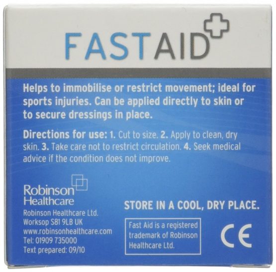 Fastaid 4484 Zinc Oxide Non-Stretch Tape 5cm x 5m - Image 2