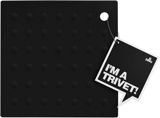 Premier Housewares Zing Silicone Trivet - Black - Image 2