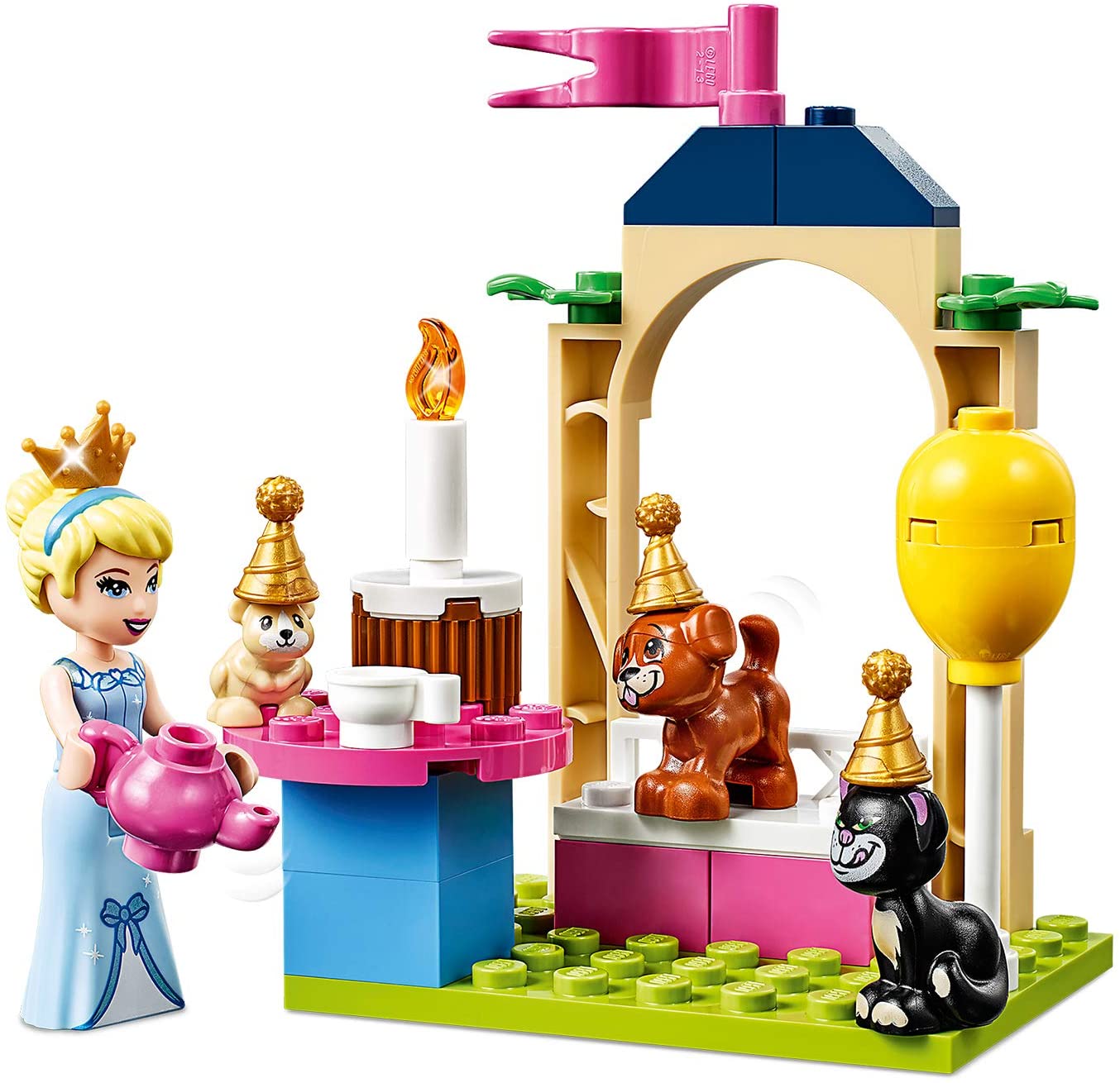 LEGO 43178 Disney Princess Cinderella's Castle Celebration Set including Animal Figures for Preschool 4 + Year Old Kids - Image 3