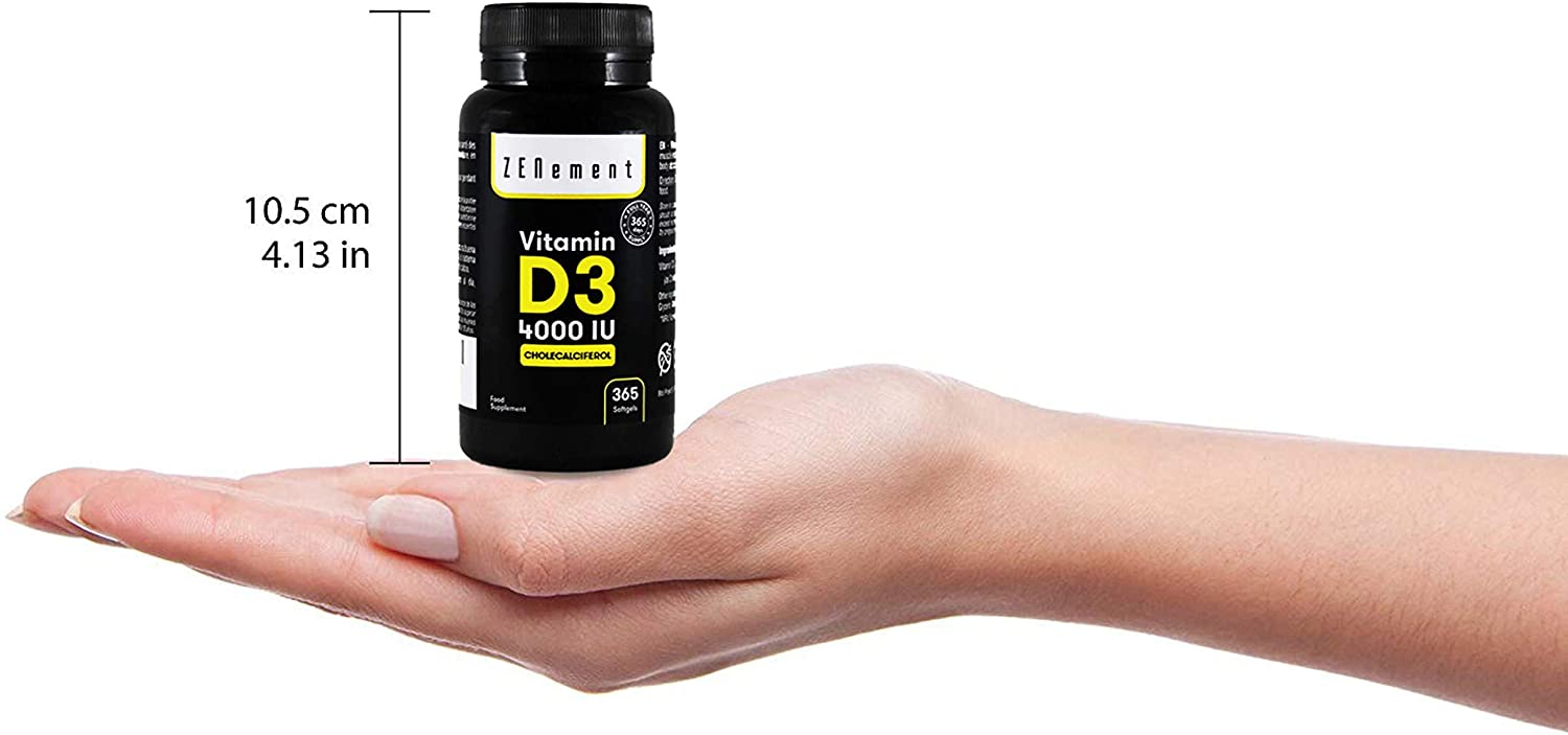 Vitamin D3, 4000 IU per softgel, 365 Softgels, 365 count (Pack of 1) - Image 4