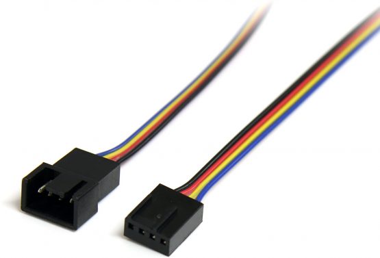 StarTech 12 inch 4 Pin Fan Power Extension Cable - M/F