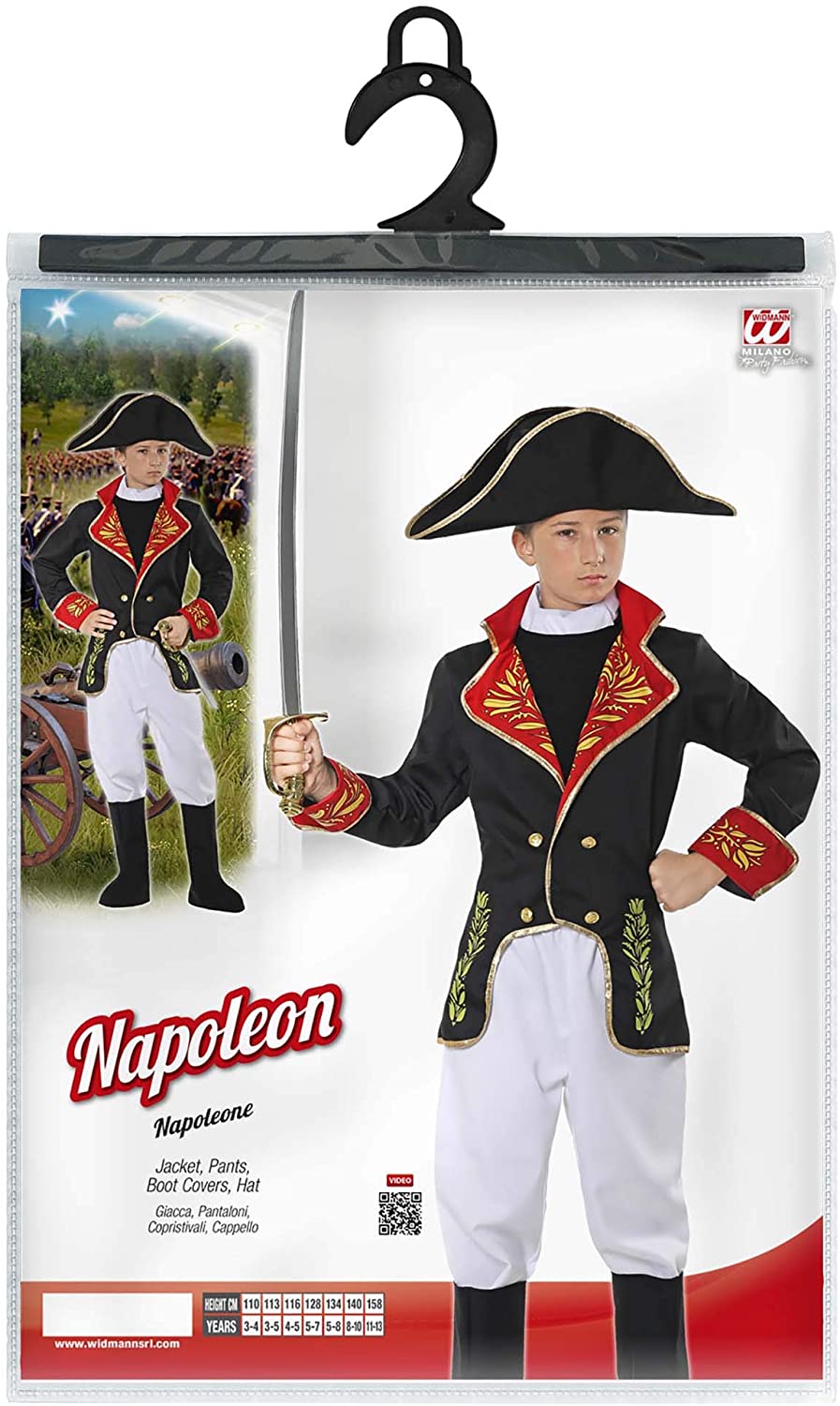 Costume Napoleone Per Bambino, Imperatore Francese, Eroe, Soldato, Book Week, Nuovo