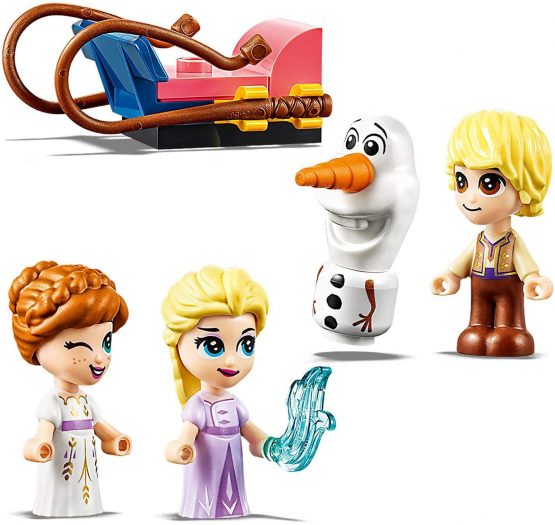 LEGO 43175 Disney Princess Frozen II Anna and Elsa’s Storybook Adventures Playset, Portable Travel Case Toy - Image 4